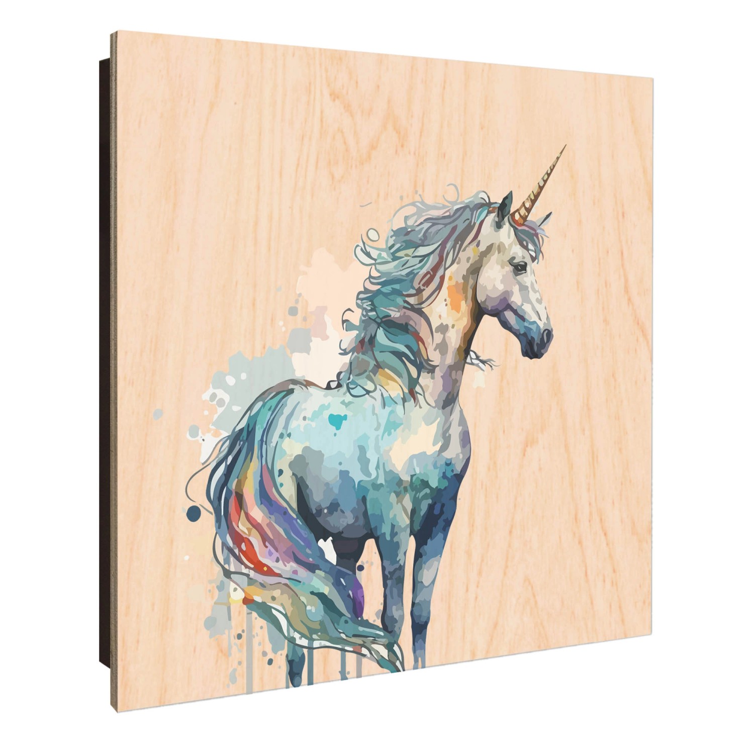 Banjado Schlüsselkasten Holz 30x30cm Schwarz Scharnier Rechts 50 Haken Desi günstig online kaufen