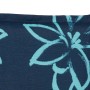 Beo Sitzauflage Hochlehner Bunde, 2er-Set, hellblau-dunkelblaue Blumen.