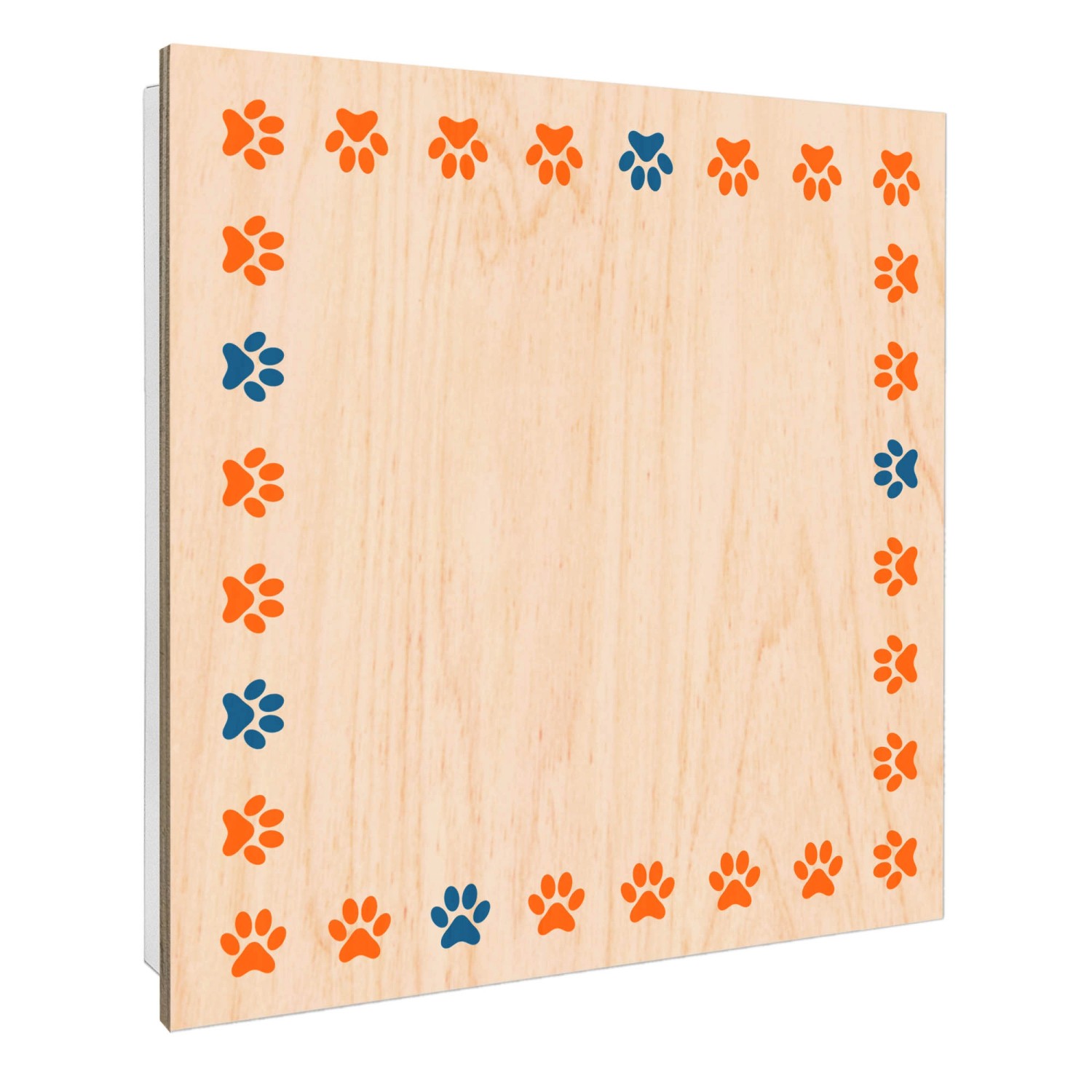 Banjado Großer Schlüsselbox Holz 30x30cm Weiß Scharnier Rechts 50 Haken Sch günstig online kaufen
