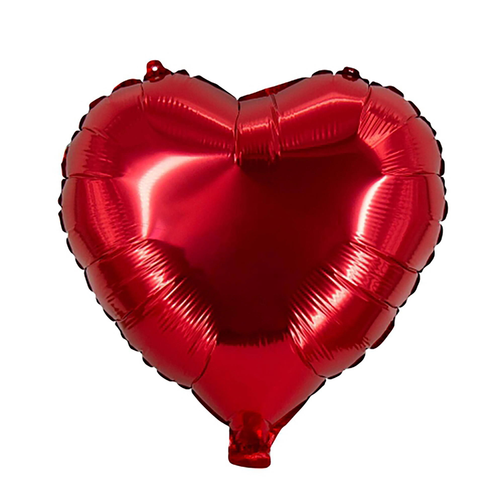 Herzballon Rot Folie-Jumbo ø75cm