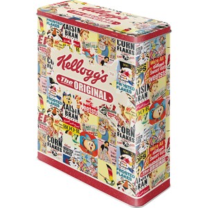 Nostalgic-Art Vorratsdose XL mit Kellogg's The Original Collage Motiv aus Stahlblech.