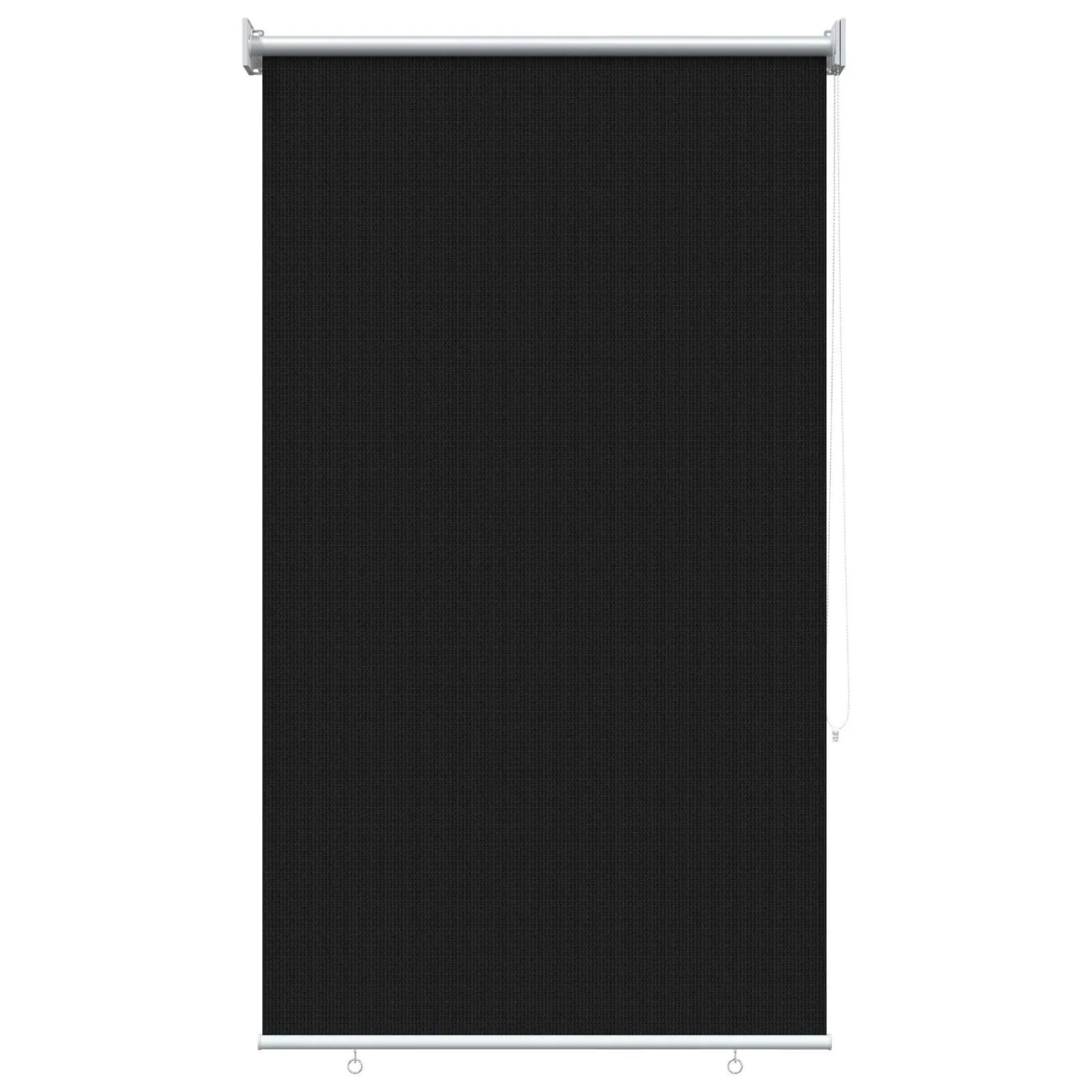 vidaXL Außenrollo 90% UV-Block Schwarz 80 x 140 cm HDPE 42036065