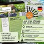 TTL GARDEN Unkrautvlies 50g/m² 2x5m 10m² Schwarz Inkl. 20 Erdanker 12cm Gartenvlies Mulchvlies UV-stabil_7