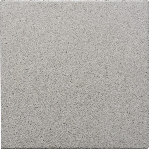 Terrassenplatte Almelo silbergrau, 50x50 cm. Gehwegplatte aus Beton mit feiner, leicht glitzernder Oberfläche.