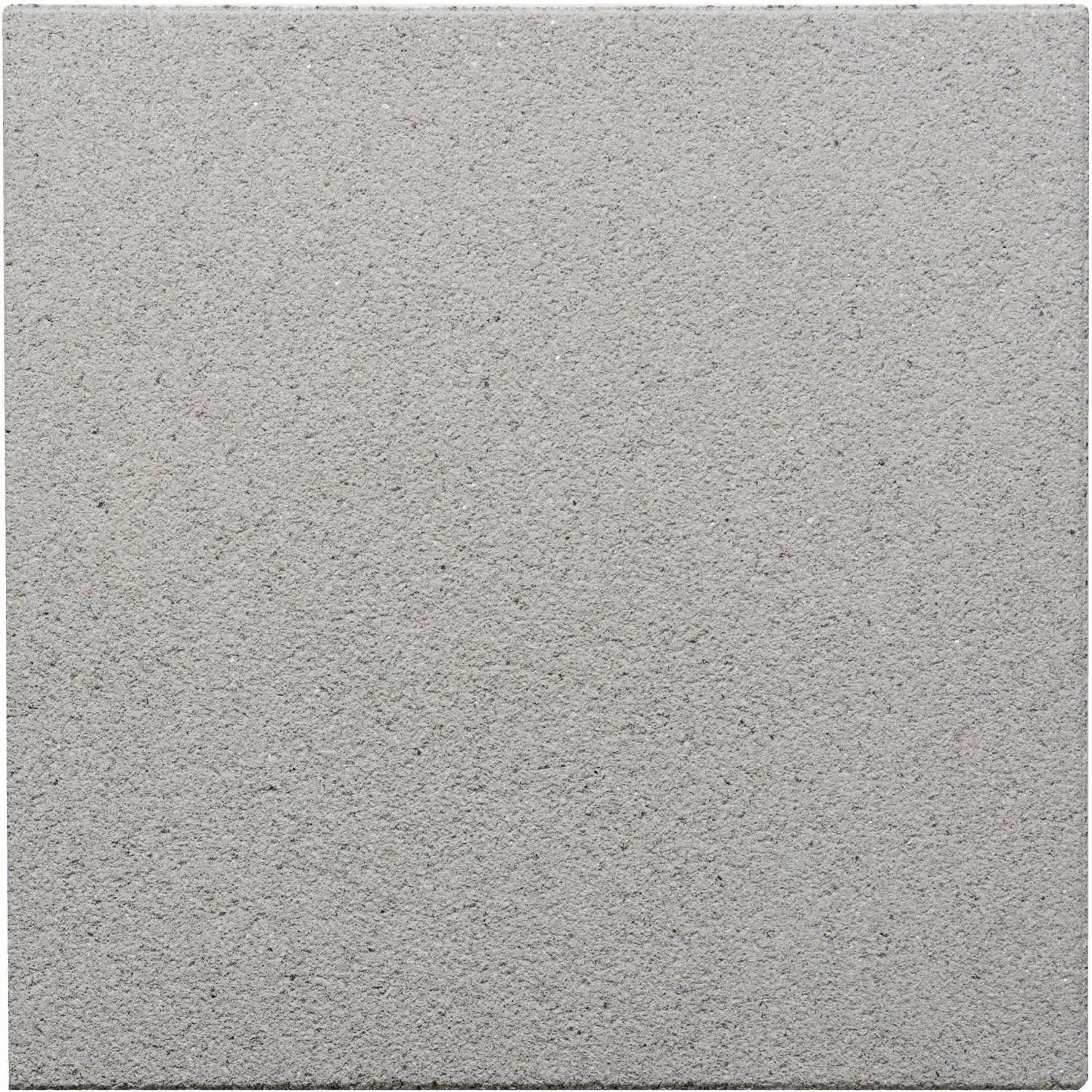 Terrassenplatte Almelo silbergrau, 50x50 cm. Gehwegplatte aus Beton mit feiner, leicht glitzernder Oberfläche.