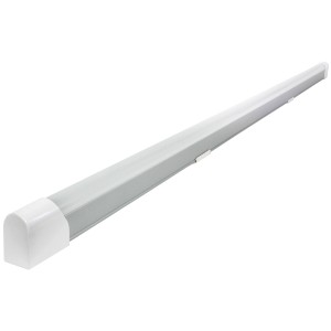 Weiße LED-Komplett-Lichtleiste, 123 cm lang, 20 W, für helle Ausleuchtung.