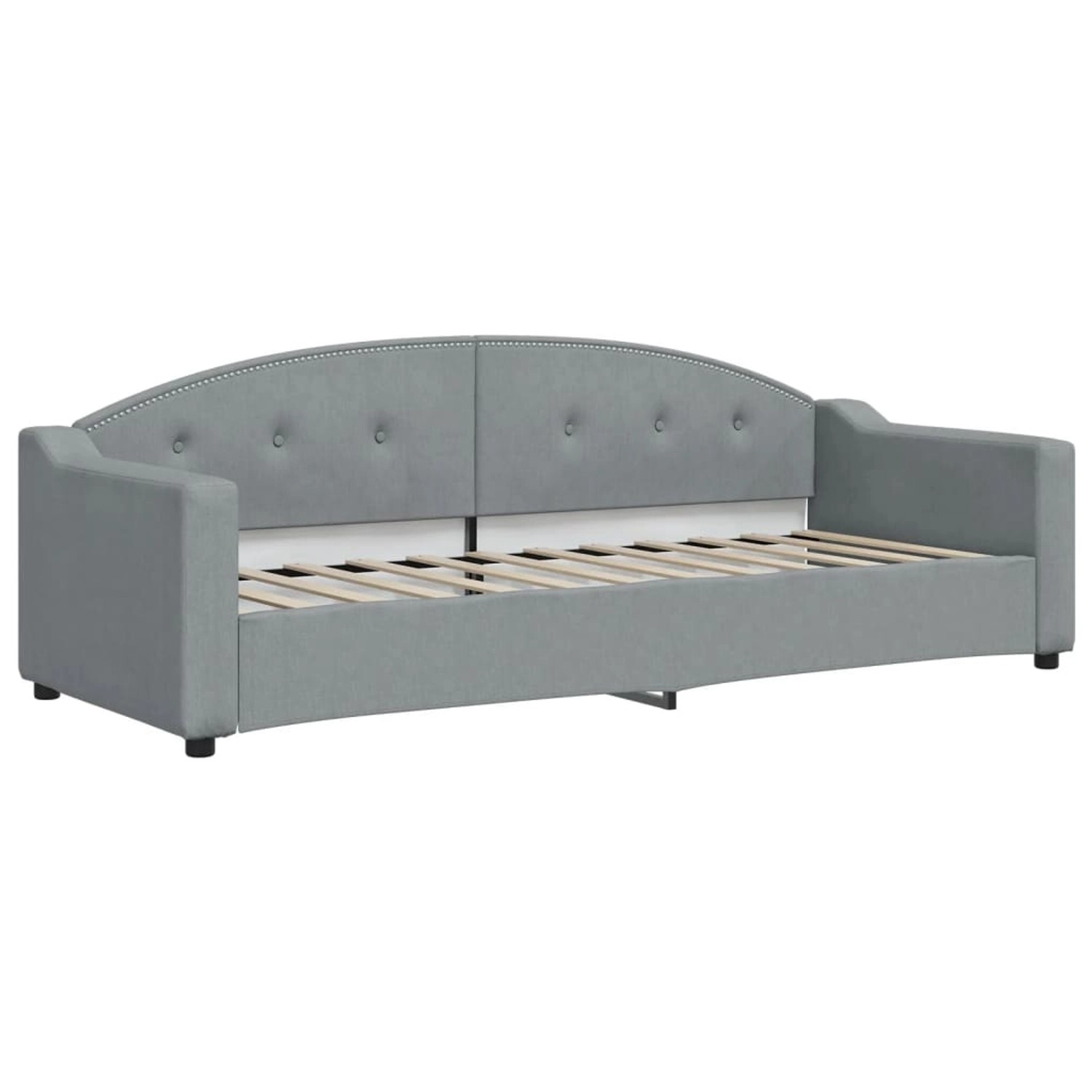 vidaXL Gästebett Tagesbett Hellgrau 80x200 cm Stoff Gästebett Schlafsofa Gr günstig online kaufen