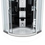 AcquaVapore Duschkabine 100x100 cm mit Regendusche, Handbrause und Rückenmassagedüsen.