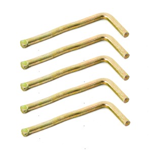 5 goldfarbene Sicherungsstifte aus Metall für Benzinkanister. Ersatzteil für Kraftstoffkanister.