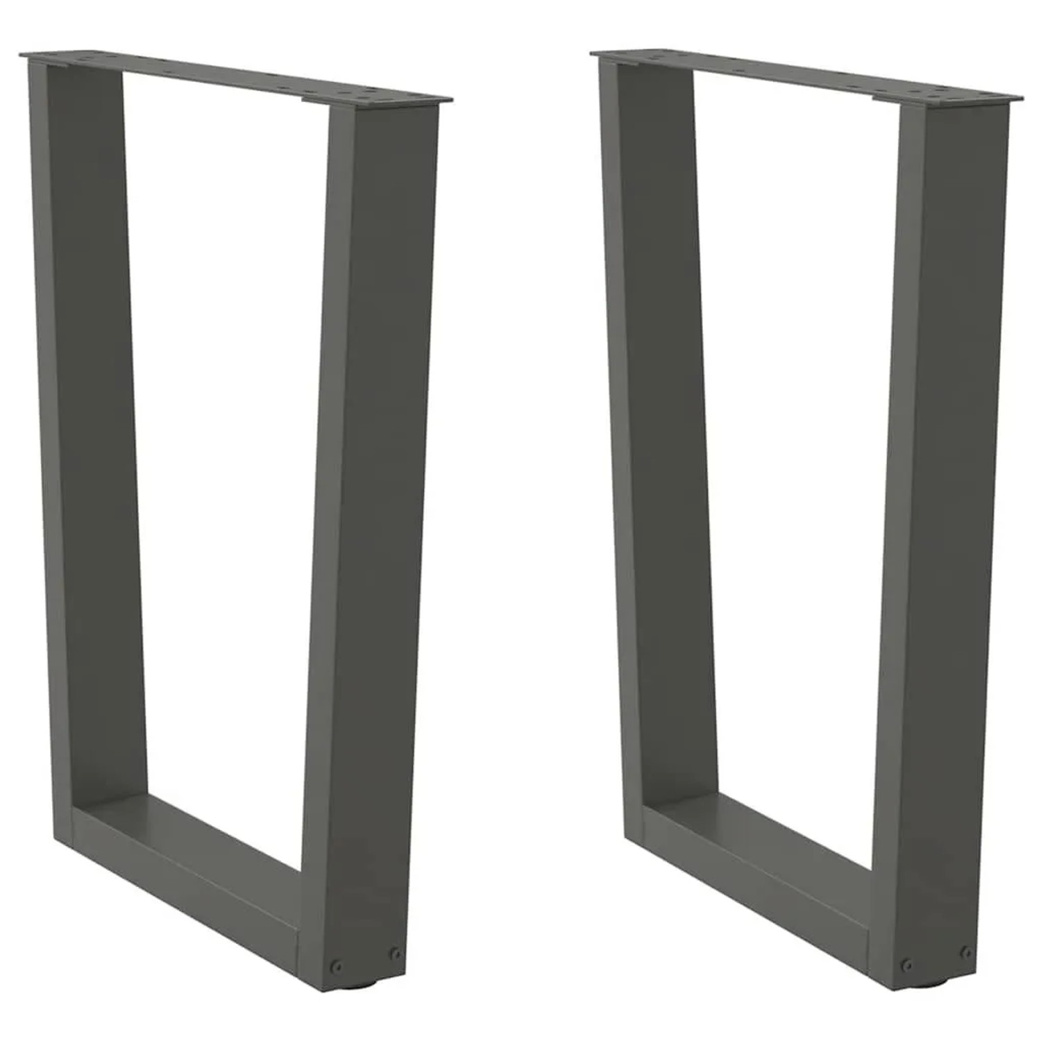 vidaXL Esstisch Beine V-Form 2 Stk Anthrazit 70x72-73,3 cm Stahl 4012646 günstig online kaufen