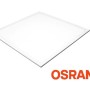 Quadratisches, weißes LED Panel 60x60 cm von Enovalite für Rasterdecken, mit OSRAM Netzteil.