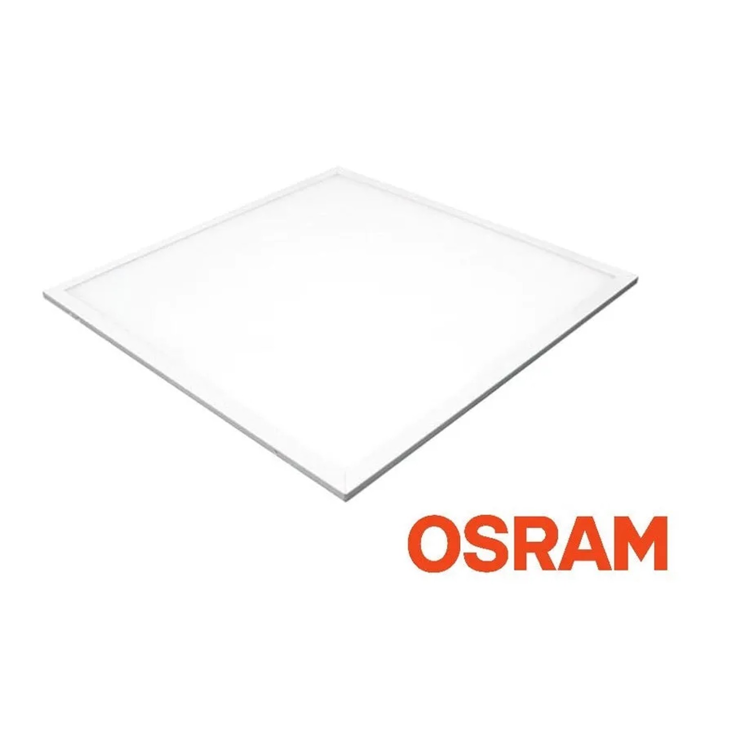 Quadratisches, weißes LED Panel 60x60 cm von Enovalite für Rasterdecken, mit OSRAM Netzteil.