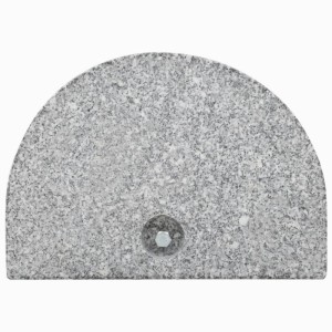 vidaXL Sonnenschirmständer Granit 10 kg Gebogen Grau 45069