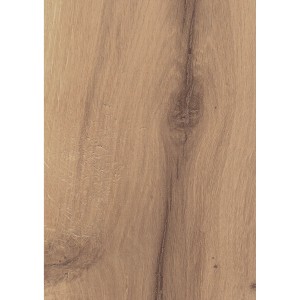 Mittelbraunes Laminat Handmuster der Serie BinylPro von Krono Original mit Holzstruktur.