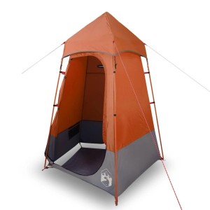 Orangefarbenes WC-Zelt von vidaXL, wasserdicht, für Camping & Outdoor.