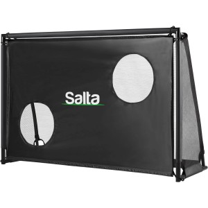Salta Fußballtor Legend mit Torwand, 180x120x60cm, schwarz. Tor für Garten oder Bolzplatz.