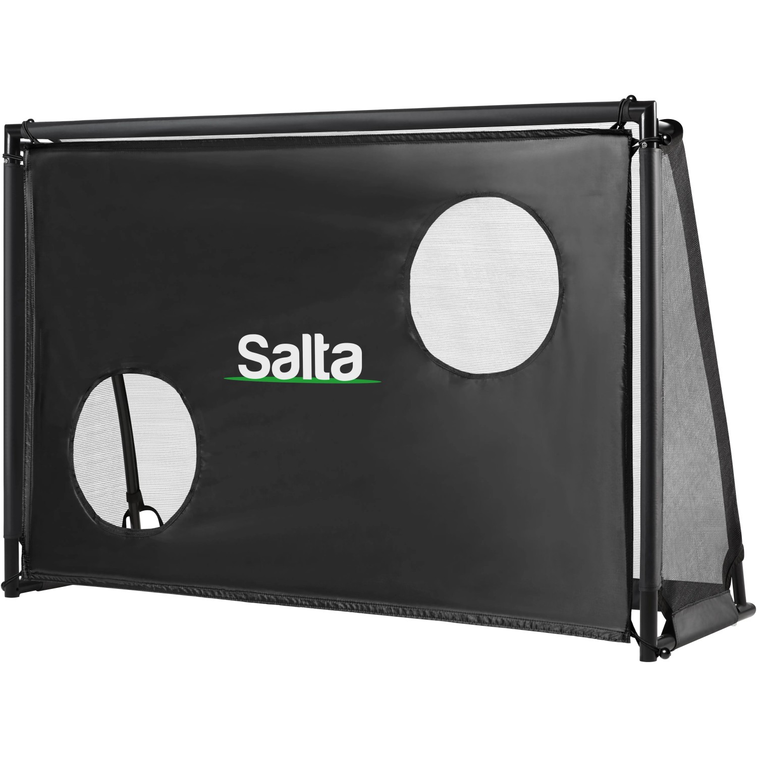 Salta Fußballtor Legend mit Torwand, 180x120x60cm, schwarz. Tor für Garten oder Bolzplatz.
