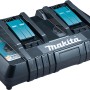 Makita DC18RD Schnell-Ladegerät für zwei 18V Akkus gleichzeitig laden.