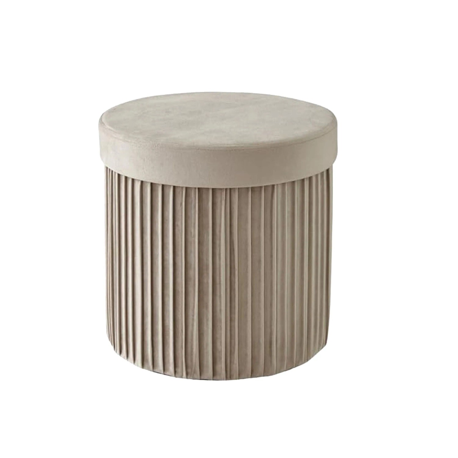 Relaxdays Sitzhocker Samt Beige Mit Stauraum Faltbar 38 Cm X 38 Cm 1, 4 Kg