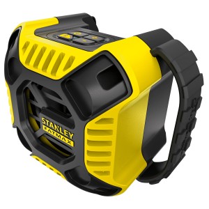 Stanley FatMax Bluetooth-Lautsprecher FMC772B in Gelb/Schwarz. Kompaktes Baustellenradio.