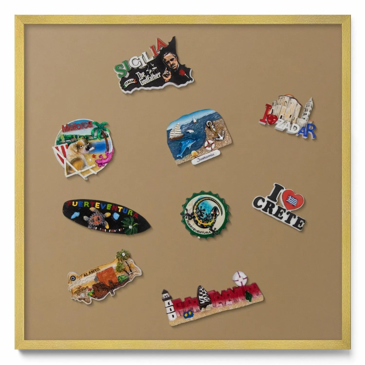 Tulup Magnettafel Blech Magnettafel für Sammlermagnete Farbe Dunkelgelb 50x günstig online kaufen