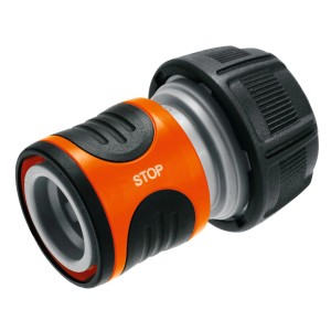 Gardena Wasserstopp für 13 mm (1/2) und 15 mm (5/8) Schläuche, orange/schwarz.