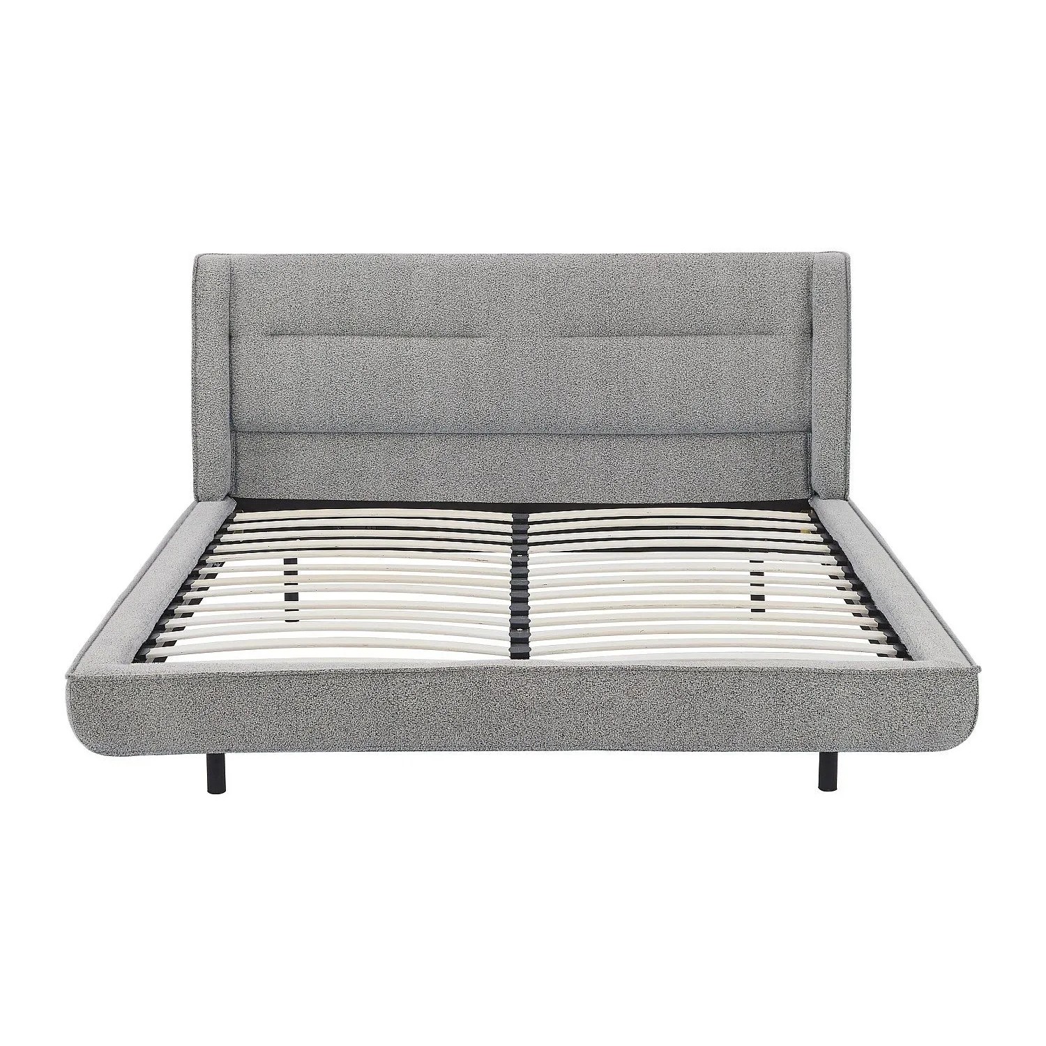 Vente-unique Bettrahmen Isyde Grau 162 cm