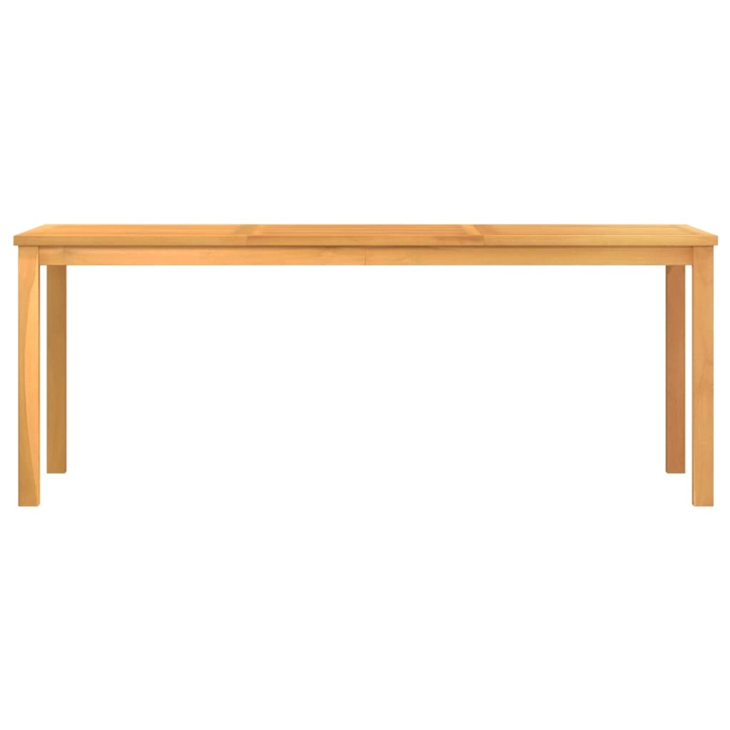 7-teilige Garten Essgruppe aus Teakholz. Tisch und 6 Stühle für den Garten.