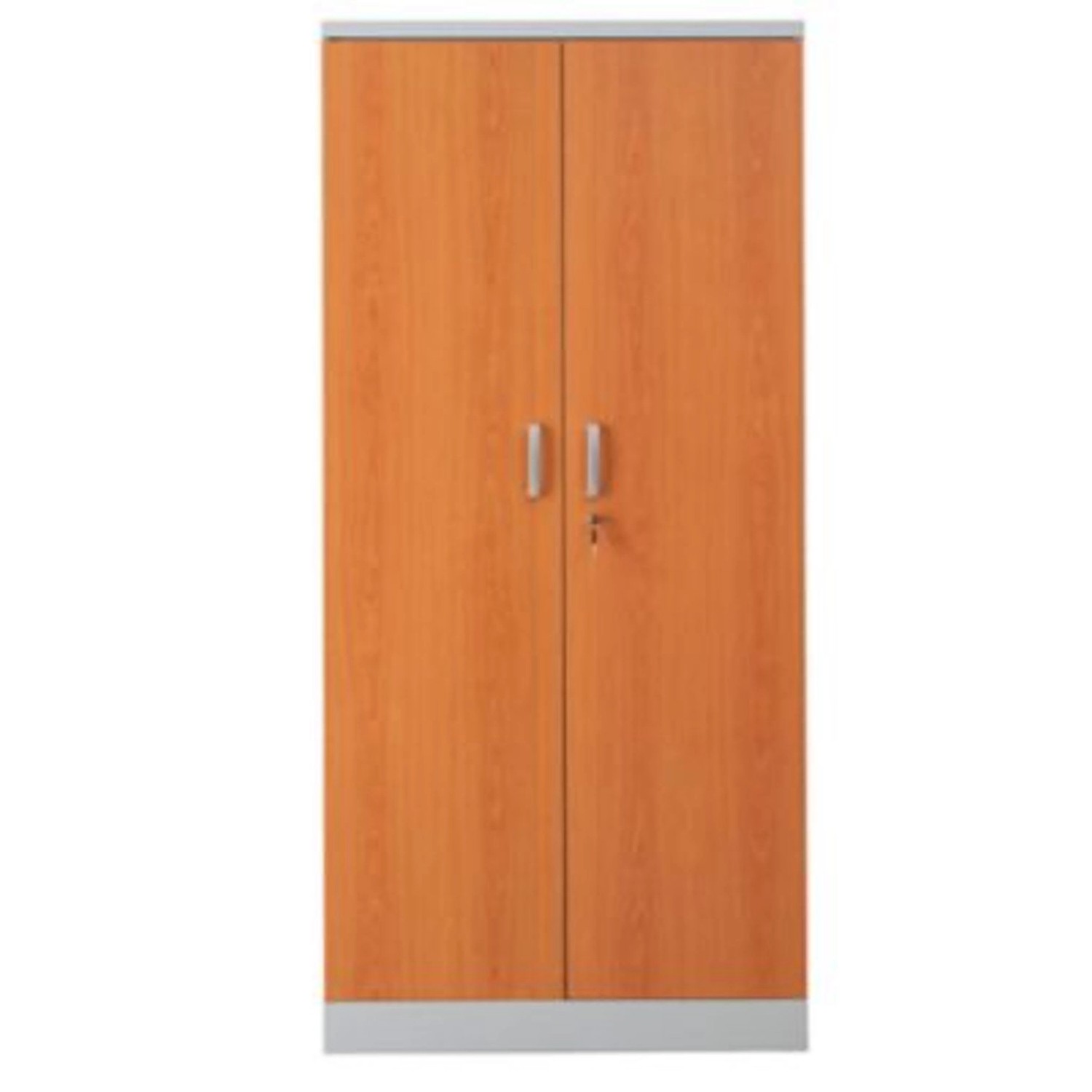 PROREGAL Aktenschrank Beetle 4 Fachböden HxBxT 195 x 92 x 42 cm Grau & Erle günstig online kaufen