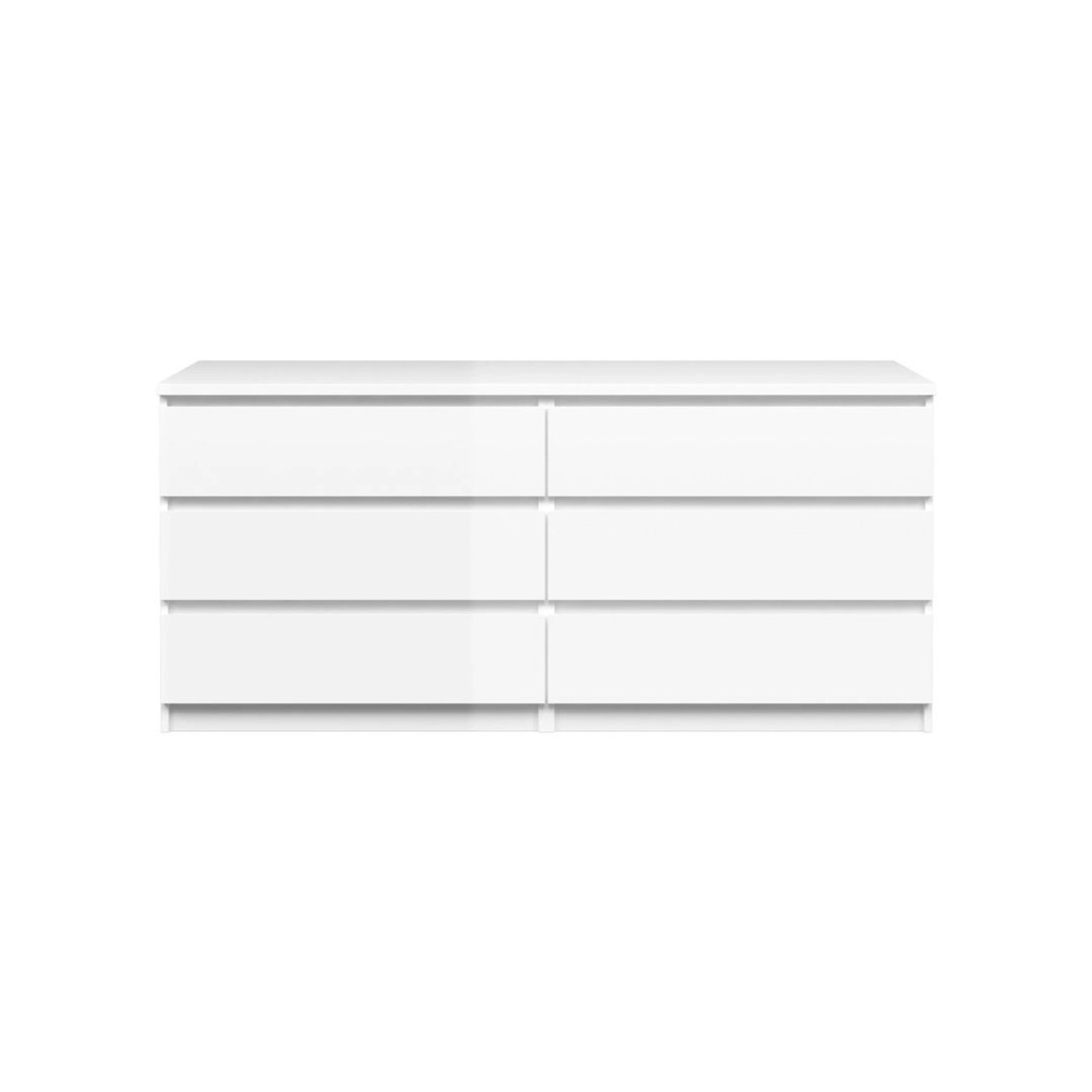 ebuy24 Nada Kommode 6 Schubladen Weiss Hochglanz günstig online kaufen