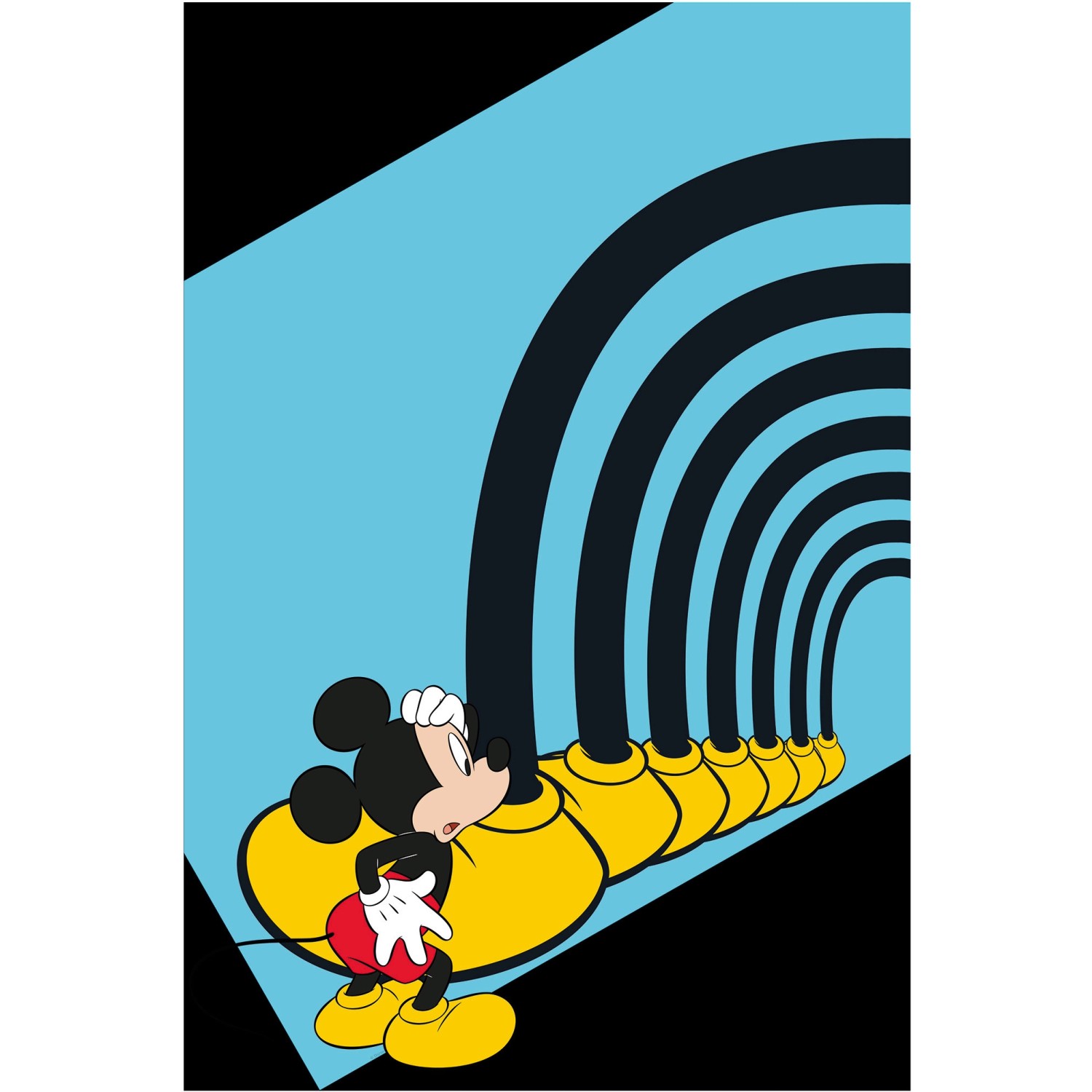 Komar Wandbild Mickey Mouse Tunnel 50 x 70 cm