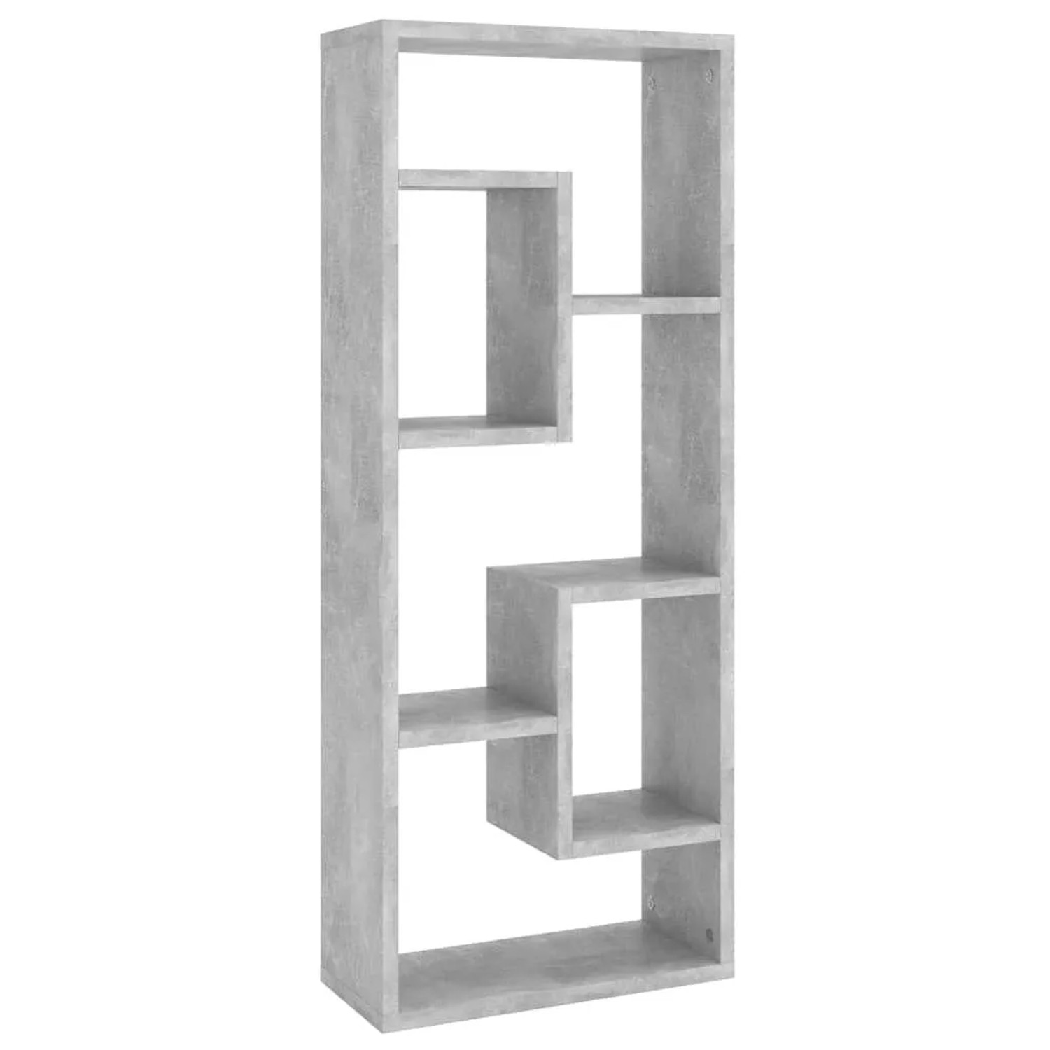 vidaXL Wandregal Betongrau 36x16x90 cm Holzwerkstoff 803015