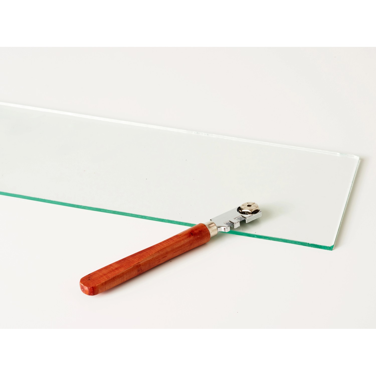 Juliana Glasschneider mit Holzgriff zum Zuschneiden von Glas, ideal für Gewächshaus-Zubehör.