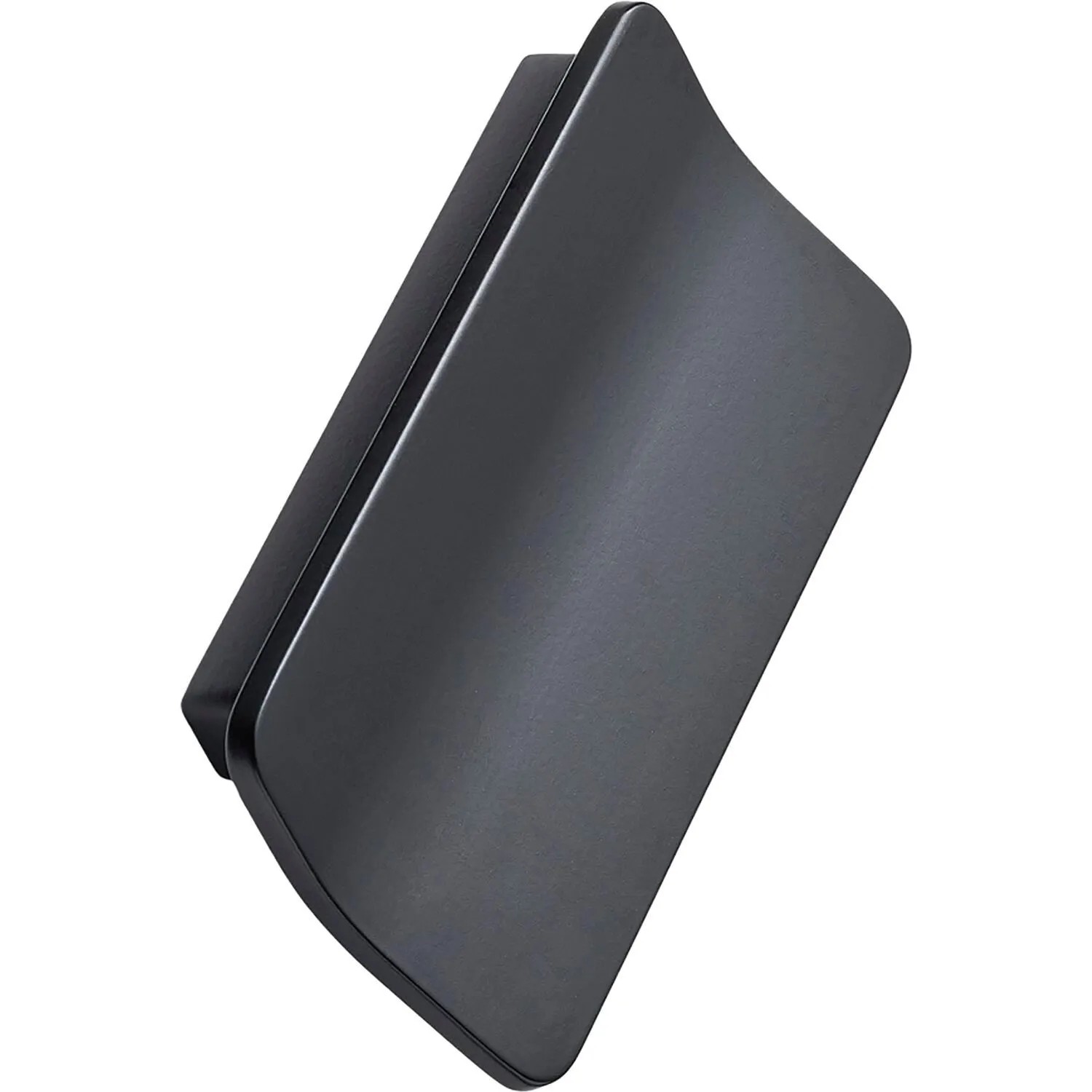 Furnipart Möbelgriff Leaf La 64 mm Breite 85 mm Zinkdruckguss Schwarz Matt