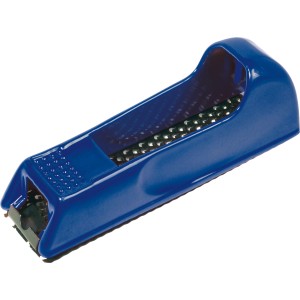 Blaue LUX-TOOLS Blockraspel Holz, 140 mm Klingenlänge, für Holz, Kunststoff und Gipskarton.