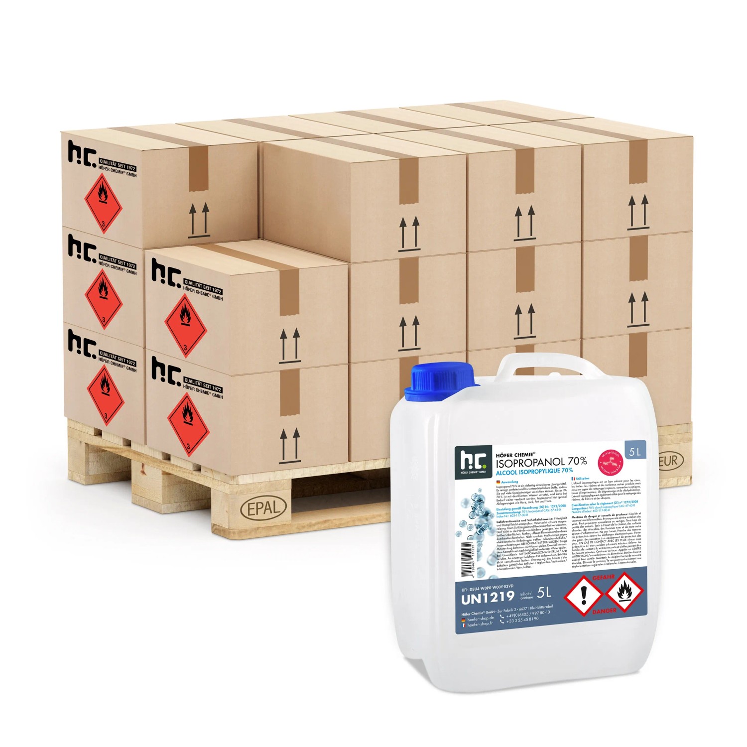Höfer Chemie Isopropanol 70% 48 x 5l