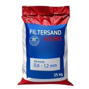 Sack poolomio Filtersand für Sandfilteranlagen, 25 kg, Körnung 0,6-1,2 mm.
