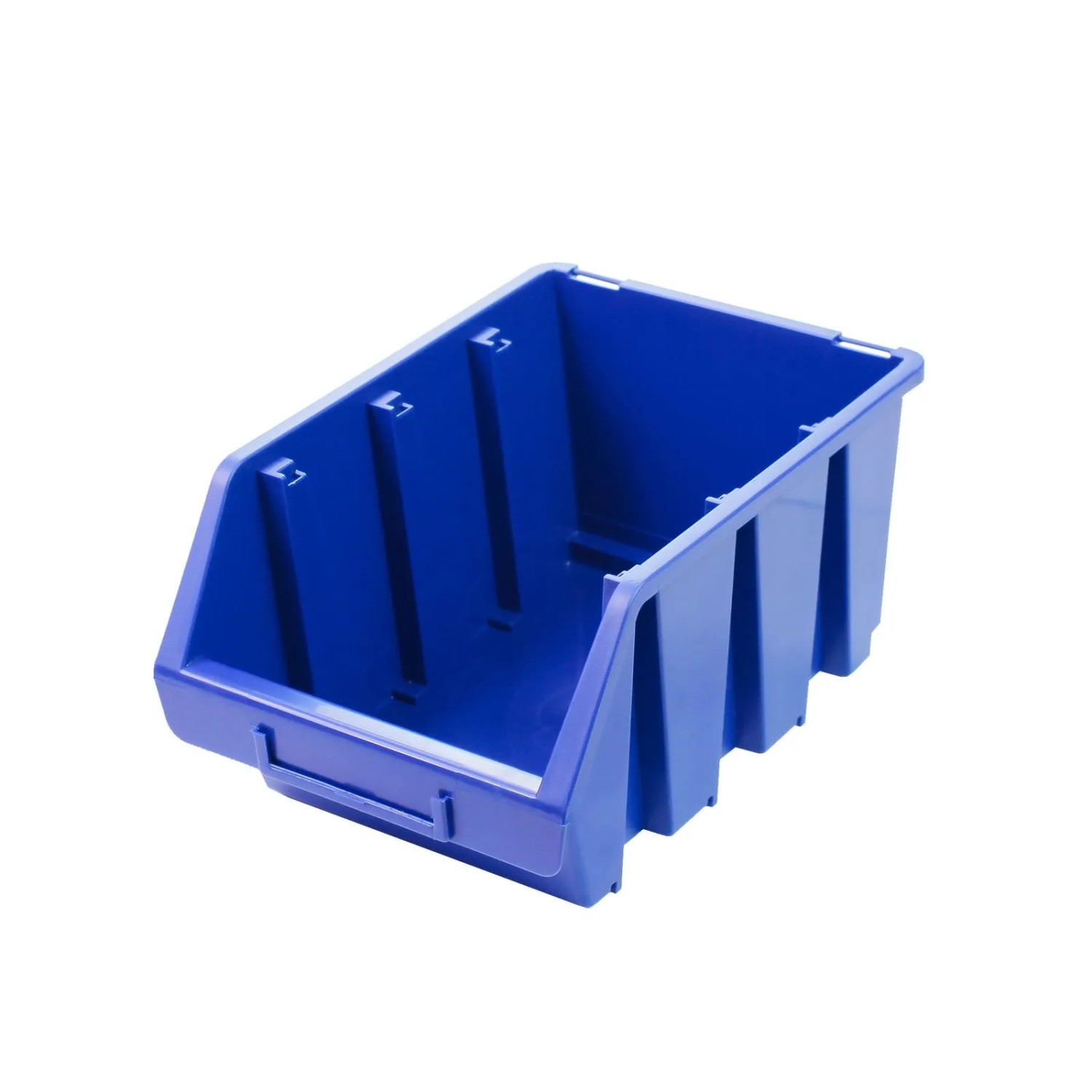 PROREGAL Sichtlagerbox 3 HxBxT 12,6x17x24cm Polypropylen Blau