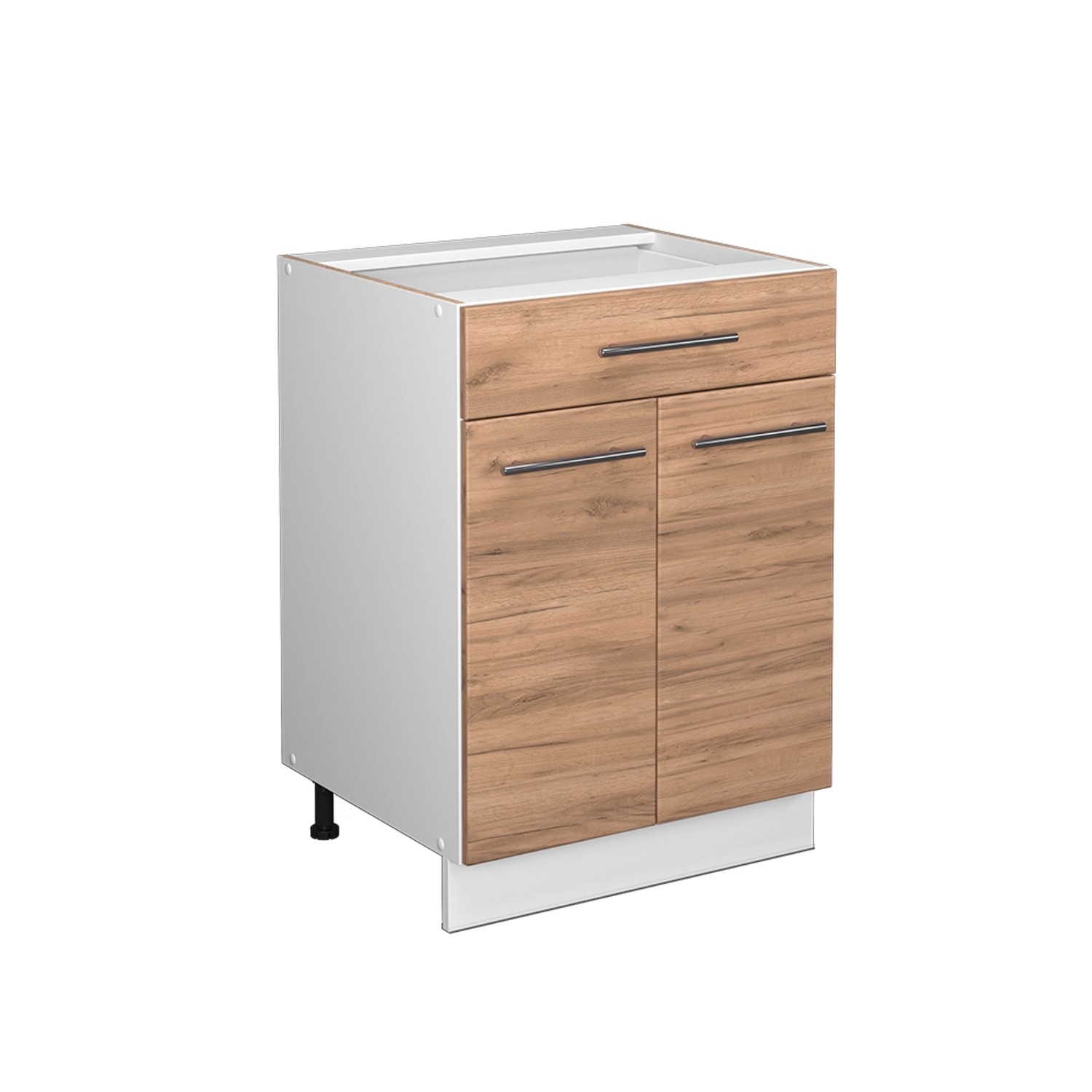 Thumbnail - Vicco Küchenunterschrank Fame-Line Goldkraft Eiche/Weiß 60 cm mit Schublade ohne Arbeitsplatte