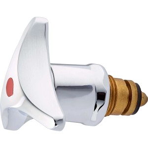 Trecorngriff mit Oberteil, 16,7 mm (G 3/8), zur Regulierung der Warmwassermenge von Armaturen.