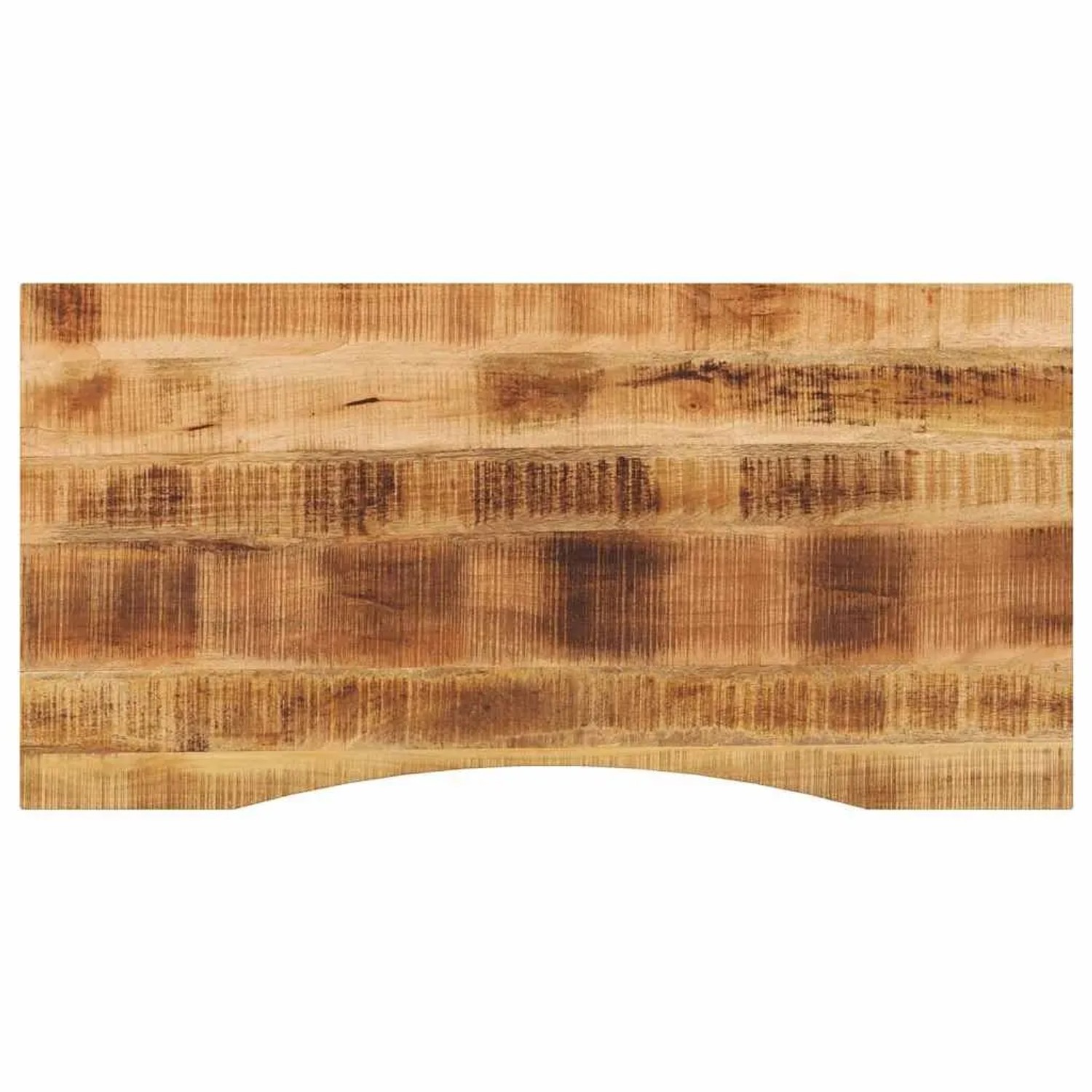 vidaXL Schreibtischplatte mit Aussparung 120x50x2,5cm Massivholz Mango 370181
