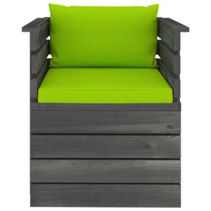vidaXL Gartensessel mit Kissen Kiefernholz 3061730