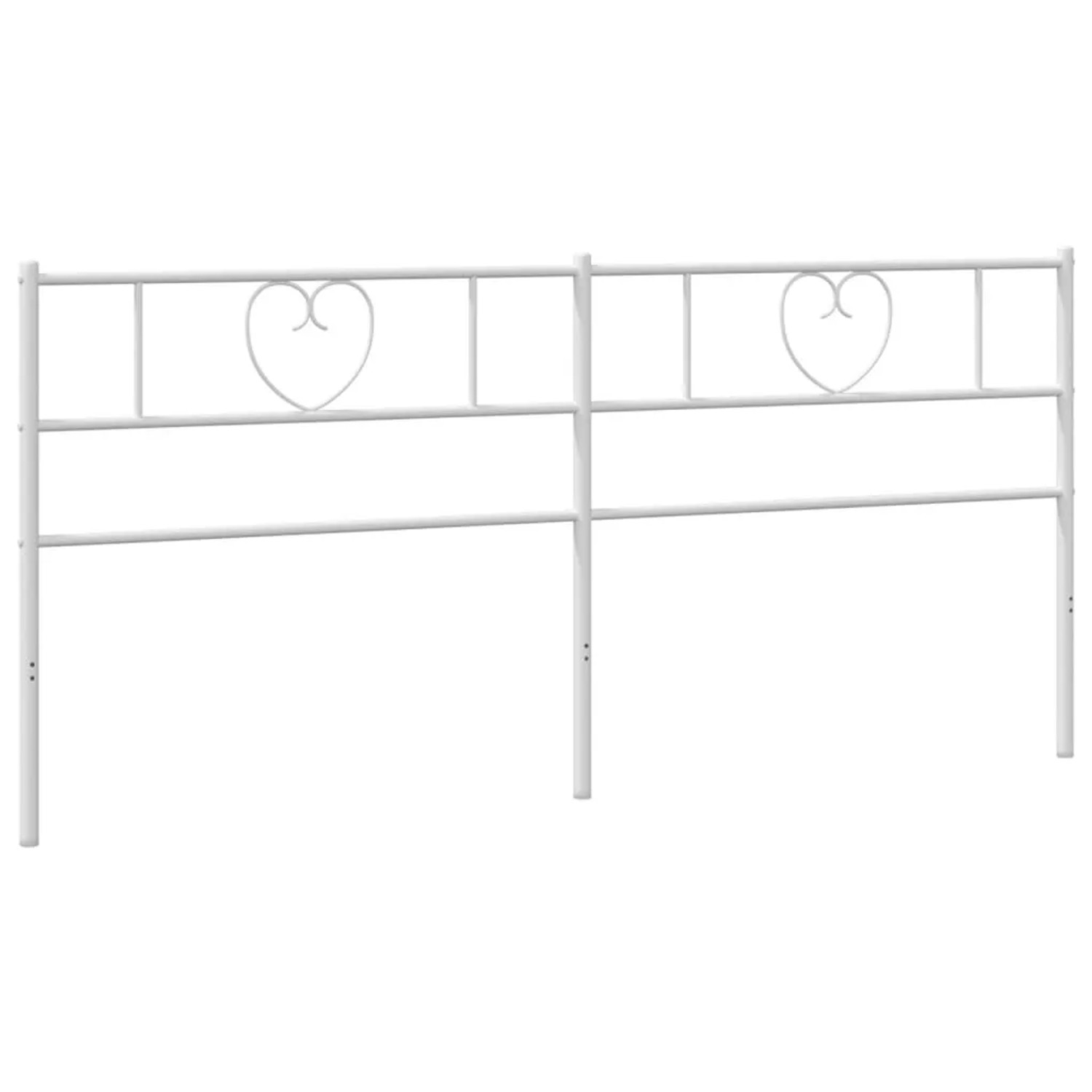 vidaXL Ersatz-Kopfteil Metall Weiß 193 cm 355549