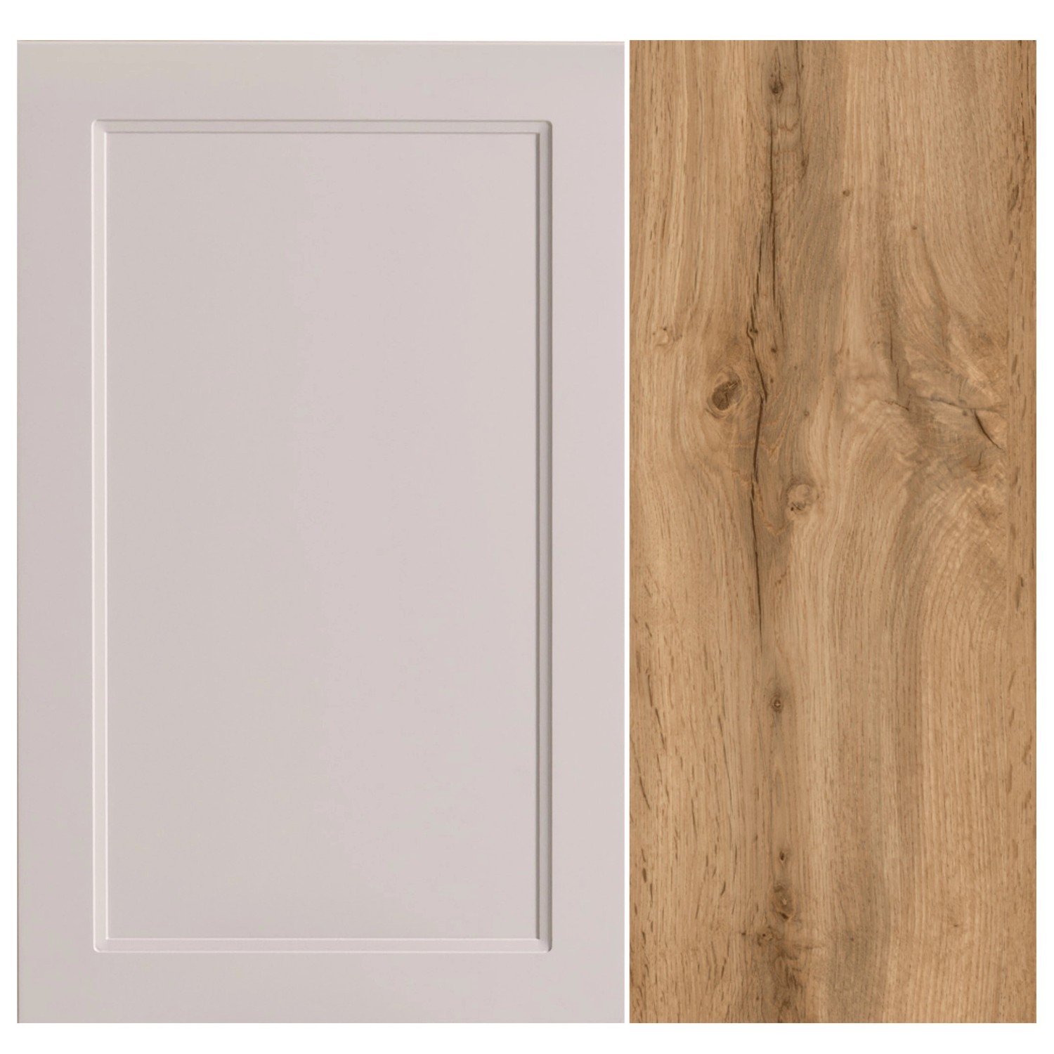 Held Möbel Hängeschrank Padua, 40 cm, Kaschmir und Wotaneiche Dekor.