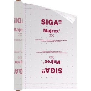 Siga Majrex Dampfbremse, 1,5x50m Rolle für Dach und Wand, Dämmstoffzubehör.