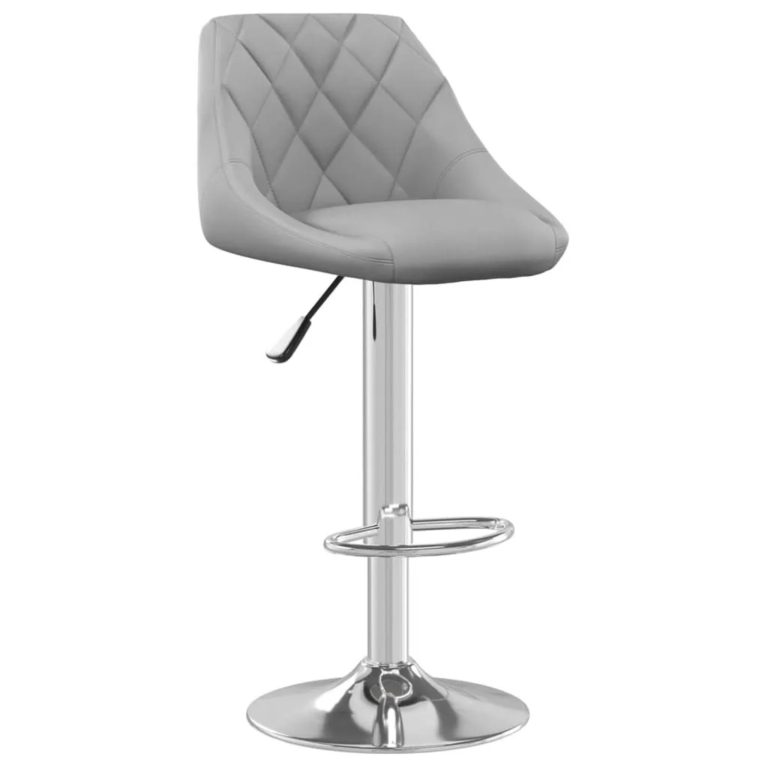 vidaXL Barhocker Hellgrau Samt 335294