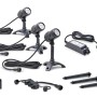 Oase LunAqua Connect S 3er-Set: Teichbeleuchtung mit 3 Spots, Trafo, Erdspießen und Zubehör.