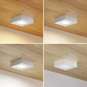 PRIOS LED Deckenleuchte Alette 9917057 Modern in Alu aus Aluminium 1-flammig Badezimmerleuchte