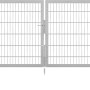 Feuerverzinktes Doppeltor Flexo Plus 500x120 cm mit Pfosten für Gartenzäune.