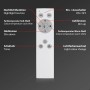 Fernbedienung für Brilo LED-Panel: Dimmfunktion, Farbtemperatur, Nachtlicht und Timer.